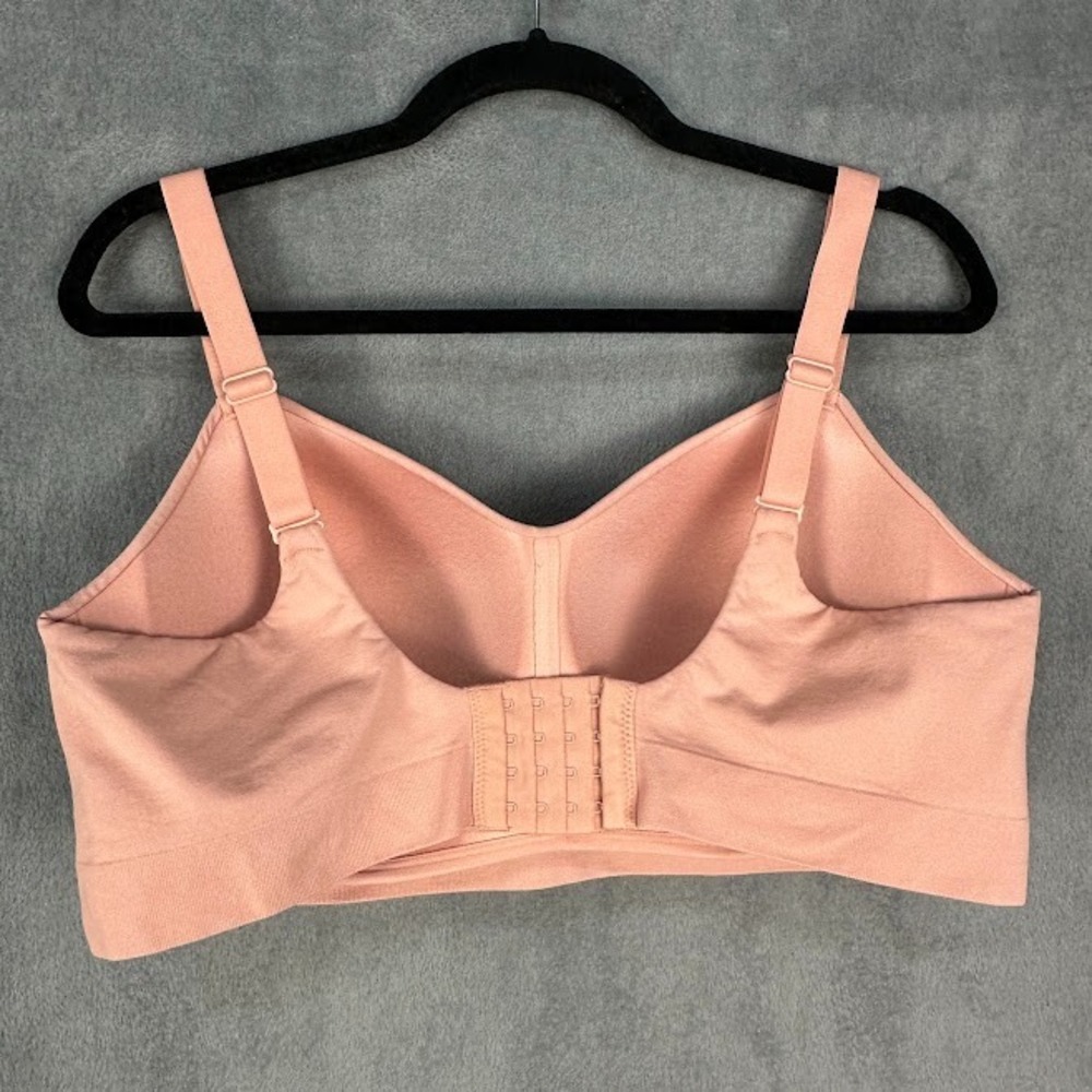 Truekind Comfort Bra Womens 2XL Pink Wireless Convertible Adjustable Straps - Picture 4 of 7